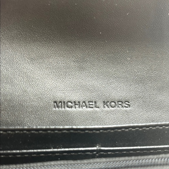 Michael Kors Black Fulton Flap Leather Wallet - Picture 4 of 6
